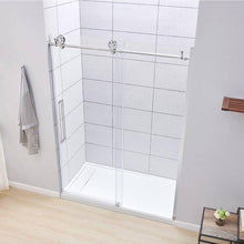 Load image into Gallery viewer, Lenny 60 in. W x 78.74 in. H Frameless Sliding Shower Door in Chrome Glacier Bay