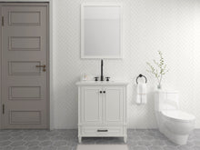 Load image into Gallery viewer, Windsor 29.5 in All Wood Vanity in Bright White - Cabinet Only ER VANITIES