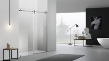 Load image into Gallery viewer, Sofi 60 in. x 79 in. Frameless Rolling Shower Door in Brushed Nickel