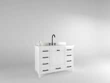 Load image into Gallery viewer, Windsor 47.5 in All Wood Vanity in Bright White - Cabinet Only ER VANITIES
