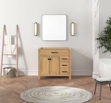 Load image into Gallery viewer, London 35.5 Inch- Single Bathroom Vanity in Desert Oak ER VANITIES