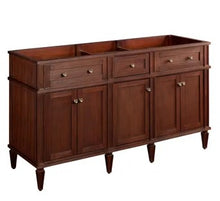 Load image into Gallery viewer, 60&quot; Elmdale Double Vanity for Undermount Sinks - Antique Brown Signature Hardware