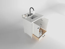 Load image into Gallery viewer, Windsor 29.5 in All Wood Vanity in Bright White - Cabinet Only ER VANITIES