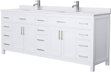 Load image into Gallery viewer, 84&quot; Double Beckett Vanity in White - Base Only Wyndham Collection