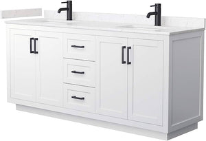 Miranda 72" Double Vanity in White - Base Only Wyndham Collection