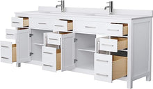 Load image into Gallery viewer, 84&quot; Double Beckett Vanity in White - Base Only Wyndham Collection
