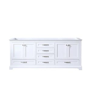 80 in. Dukes White Double Bath Vanity (Base only) Renovate for Less Outlet