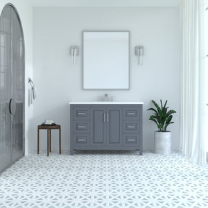 Kennesaw 47.5 inch Bathroom Vanity in Charcoal- Cabinet Only Atlanta Vanity & Bathworks