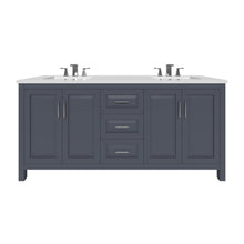 Load image into Gallery viewer, Kennesaw 71.5 inch Double Bathroom Vanity in Charcoal- Cabinet Only Atlanta Vanity &amp; Bathworks