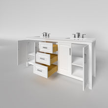 Load image into Gallery viewer, Kennesaw 71.5 inch Double Bathroom Vanity in White- Cabinet Only Atlanta Vanity &amp; Bathworks