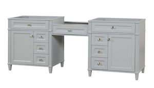 Kensington 84 inch All Wood Vanity in Gray- Cabinet Only ER VANITIES
