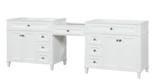 Load image into Gallery viewer, Kensington 96 inch All Wood Vanity in White - Cabinet Only ER VANITIES