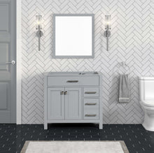 Load image into Gallery viewer, London 35.5 Inch- Single Bathroom Vanity in Metal Gray ER VANITIES