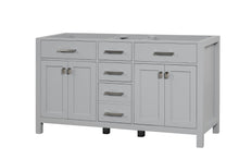 Load image into Gallery viewer, Ethan Roth London 60 Inch- Double Bathroom Vanity in Metal Gray Ethan Roth