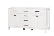Load image into Gallery viewer, London 59.5 Inch- Double Bathroom Vanity in Bright White ER VANITIES