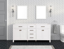 Load image into Gallery viewer, London 71.5 Inch Double Bathroom Vanity in Bright White ER VANITIES