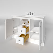Load image into Gallery viewer, Marietta 47.5 inch Single or Double Bathroom Vanity in White- Cabinet Only Atlanta Vanity &amp; Bathworks