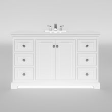 Load image into Gallery viewer, Marietta 53.5 inch Single Bathroom Vanity in White- Cabinet Only Atlanta Vanity &amp; Bathworks