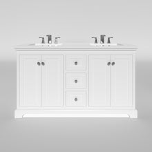 Load image into Gallery viewer, Marietta 59.5 inch Double Bathroom Vanity in White- Cabinet Only Atlanta Vanity &amp; Bathworks