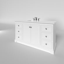 Load image into Gallery viewer, Marietta 59.5 inch Single Bathroom Vanity in White- Cabinet Only Atlanta Vanity &amp; Bathworks