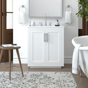 Nearmé Miami 29.5 Inch Bathroom Vanity in White- Cabinet Only Nearmé