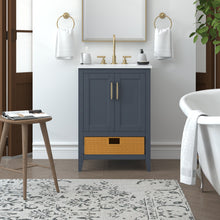 Load image into Gallery viewer, Nearmé New York 23.5 Inch Bathroom Vanity in Blue- Cabinet Only Nearmé