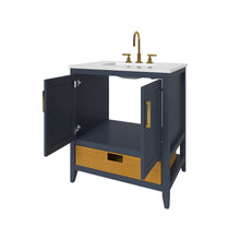 Load image into Gallery viewer, Nearmé New York 29.5 Inch Bathroom Vanity in Blue- Cabinet Only Nearmé