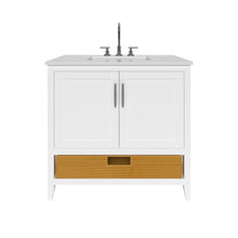Load image into Gallery viewer, Nearmé New York 35.5 Inch Bathroom Vanity in White- Cabinet Only Nearmé