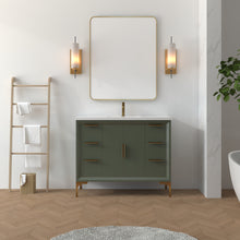 Load image into Gallery viewer, Oxford 41.5 Inch Bathroom Vanity in Sage Green ER VANITIES