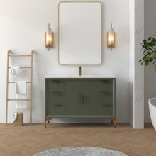 Load image into Gallery viewer, Oxford 47.5 Inch Bathroom Vanity in Sage Green ER VANITIES
