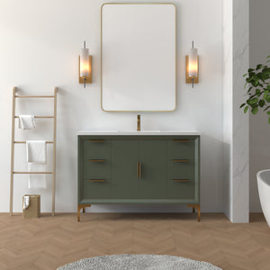 Oxford 47.5 Inch Bathroom Vanity in Sage Green ER VANITIES
