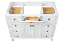 Load image into Gallery viewer, Kensington 47.5 in All Wood Vanity in Bright White - Cabinet Only ER VANITIES