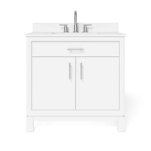 Clifden 36" Vanity in White with Stone Top Thomasville