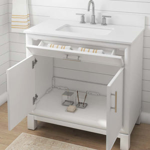 Clifden 36" Vanity in White with Stone Top Thomasville