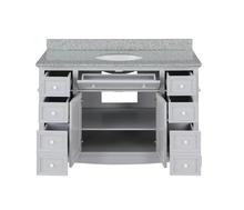 Load image into Gallery viewer, 48&quot; Fremont Vanity in Gray with Granite Top Home Decorators Collection