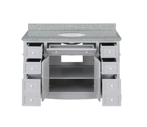 48" Fremont Vanity in Gray with Granite Top Home Decorators Collection