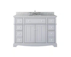 48" Fremont Vanity in Gray with Granite Top Home Decorators Collection