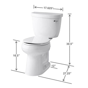 Cimarron round front toilet
