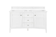 Load image into Gallery viewer, Palisades 60&quot; Double Vanity, Bright White James Martin Vanities