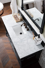 Load image into Gallery viewer, Bathroom Vanities Outlet Atlanta Renovate for LessBrookfield 60&quot; Single Vanity, Antique Black w/ 3 CM Carrara Marble Top