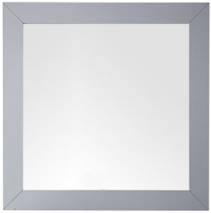 Weston 40" Rectangular Mirror, Silver Gray James Martin