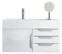 Load image into Gallery viewer, Mercer Island 36&quot; Single Vanity, Glossy White w/ Glossy White Composite Top James Martin Vanities