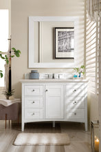 Load image into Gallery viewer, Palisades 48&quot; Single Vanity, Bright  White w/ 3 CM Arctic Fall Solid Surface Top James Martin Vanities