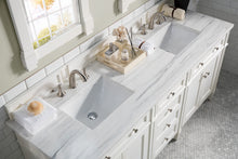 Load image into Gallery viewer, Bathroom Vanities Outlet Atlanta Renovate for LessBrittany 72&quot; Bright White Double Vanity w/ 3 CM Arctic Fall Solid Surface Top