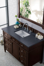 Load image into Gallery viewer, Brittany 48&quot; Burnished Mahogany Single Vanity w/ 3 CM Charcoal Soapstone Quartz Top James Martin Vanities