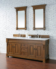 Load image into Gallery viewer, Brookfield 72&quot; Double Vanity, Country Oak w/ 3 CM Classic White Quartz Top James Martin Vanities