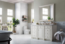 Load image into Gallery viewer, Bristol 60&quot; Single Vanity, Bright White, w/ 3 CM Arctic Fall Solid Surface Top James Martin Vanities