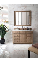 Load image into Gallery viewer, Bristol 48&quot; Single Vanity, Whitewashed Walnut, w/ 3 CM Carrara Marble Top James Martin Vanities