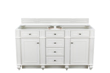Load image into Gallery viewer, Bristol 60&quot; Double Vanity, Bright White James Martin Vanities
