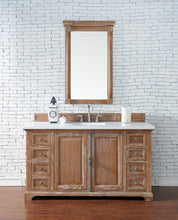 Load image into Gallery viewer, Providence 60&quot; Single Vanity Cabinet, Driftwood, w/ 3 CM Classic White Quartz Top James Martin Vanities